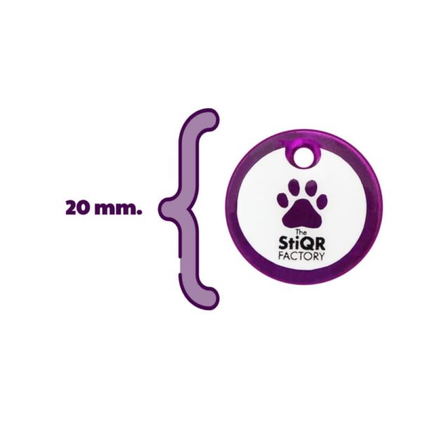 Medida ID Mascotas Modelo Razas Pequeñas Color Morado