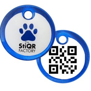 Plaquita ID Mascotas Razas Pequenas Azul