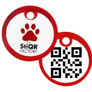 Plaquita ID Mascotas Razas Pequenas Rojo