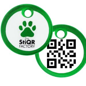 Plaquita ID Mascotas Razas Pequenas Verde